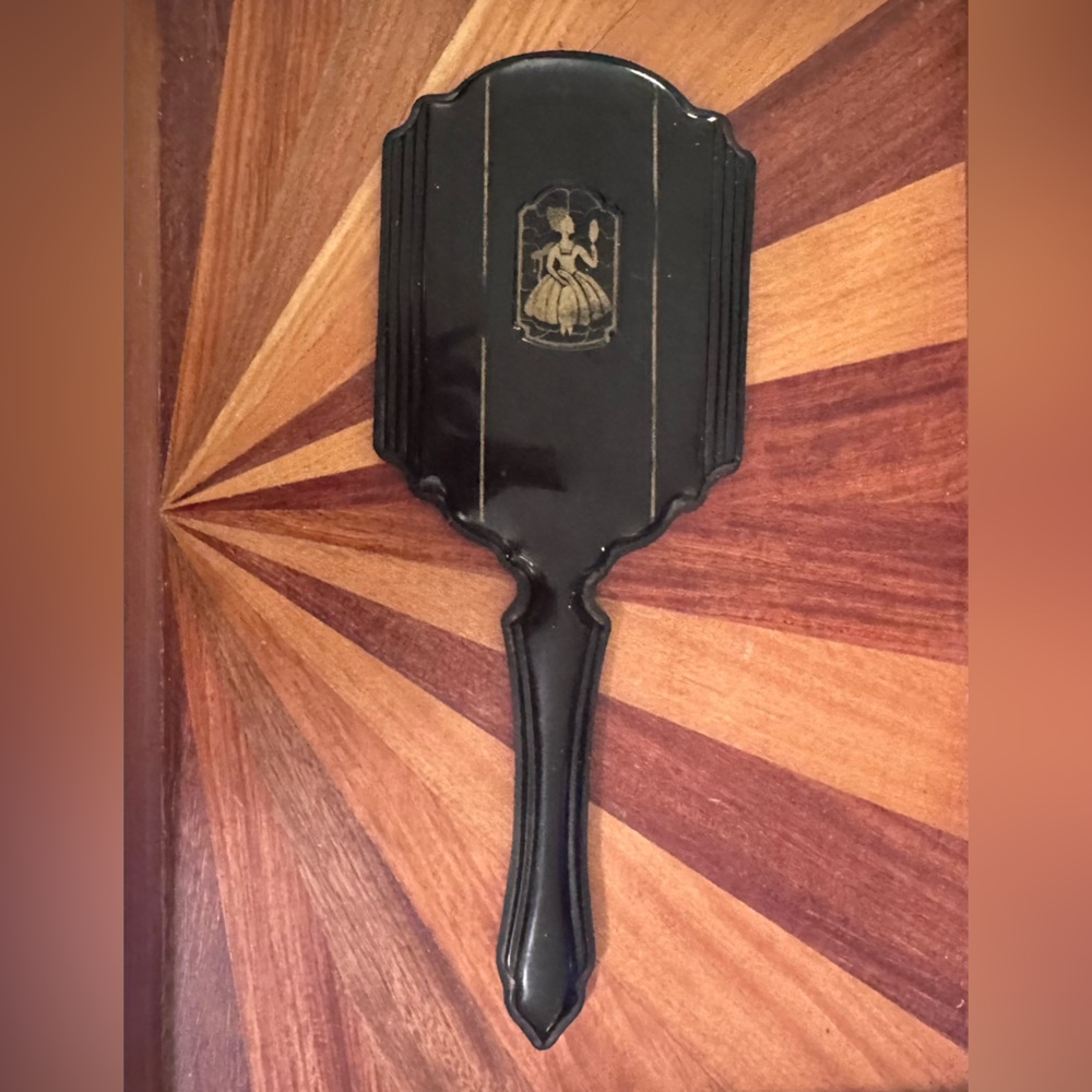Vintage hand mirror Bakelite